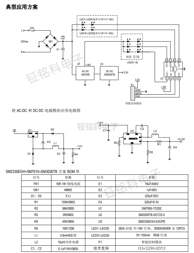 五通道IIC TO模拟高压线性LED恒流驱动芯片:SM2335EGH(图2) SM2335EGH典型应用案例.png