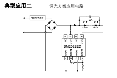 高压LED驱动电源芯片SM2082ED为什么多人用这款球泡灯方案(图2) SM2082ED的调光应用电路.png