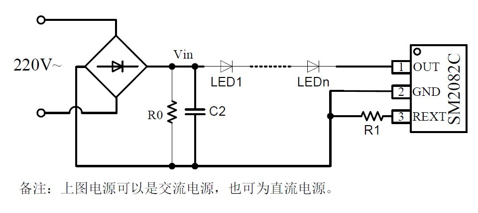 SM2082D高压线性恒流IC产品特点选型及应用注意事项(图2) SM2082D高压线性恒流IC产品特点选型及应用注意事项(图2)