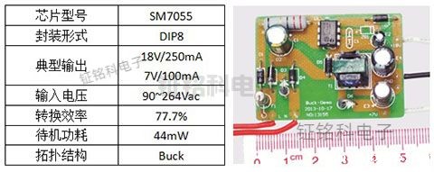 明微ACDC隔离电源管理ic方案推荐及产品特点(图6) 明微电源管理芯片SM7055.jpeg